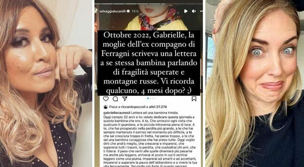 Selvaggia Lucarelli accusa Chiara Ferragni: «Ha copiato il monologo della moglie del suo ex, anche lei ha scritto una lettera alla se stessa bambina»