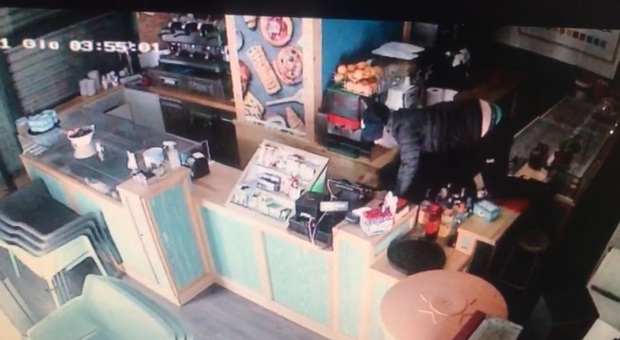 Doppio assalto nel bar a Pozzuoli, ecco il video diffuso dai proprietari: «Aiutateci a trovare i ladri»