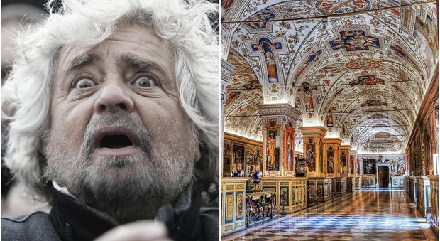 Grillo "avverte" Papa Francesco: "I Musei Vaticani non pagano l'affitto al Comune"