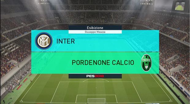 Sfida all'Inter in Coppa, Pordenone entra nel videogioco del calcio