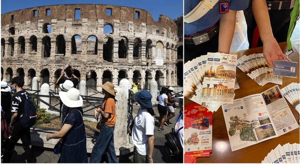 Colosseo, ressa di abusivi: scoperte tredici guide false. Con badge contraffatti e depliant offrivano tour all’interno dell’Anfiteatro