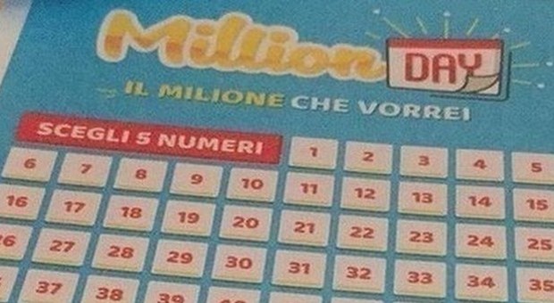 Million Day, i numeri vincenti di oggi venerdì 15 novembre 2019