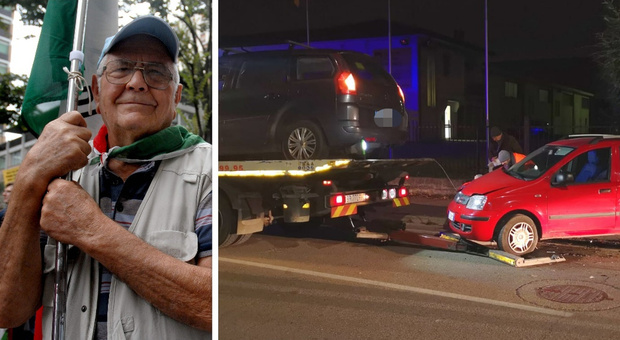 Camponogara, scende dall'auto e viene travolto da un'altra vettura: morto l'ex sindaco Alfredo Tamburini