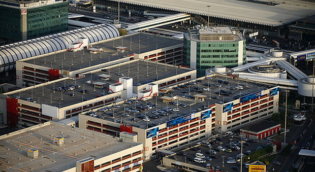 I parcheggi multipiano dell'aeroporto di Fiumicino