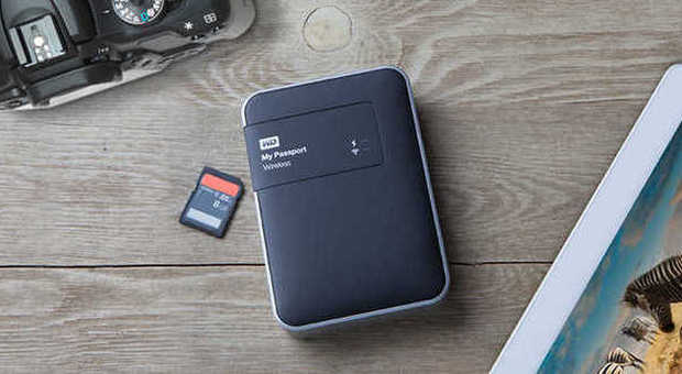 L'hard disk portatile per collegarsi in Wi-Fi a smartphone, tablet e fotocamere