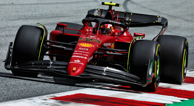 La Ferrari SF-75 di Charles Leclerc nel Gran Premio d'Austria