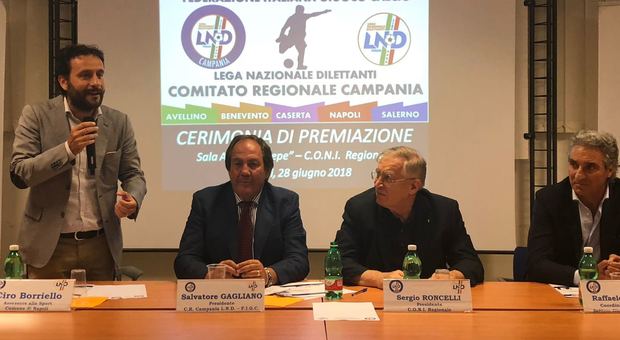 La Federcalcio Campania premia le società dilettantistiche napoletane