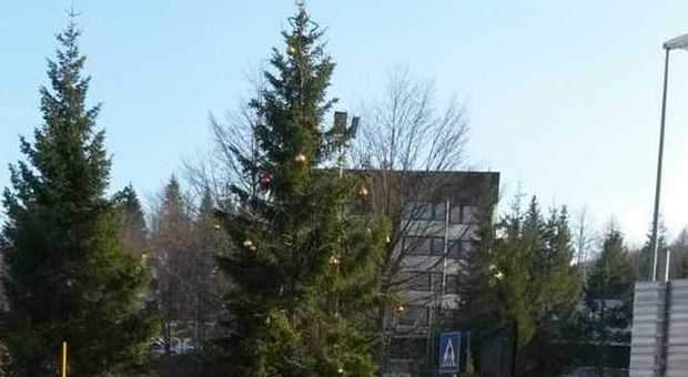 A Piancavallo è ancora Natale: albero addobbato e messaggi di auguri