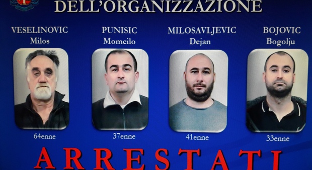I quattro serbi arrestati