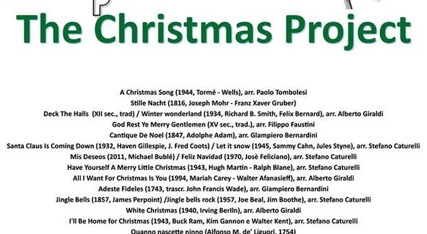 The Christmas Project: i più bei brani natalizi venerdì al Conservatorio