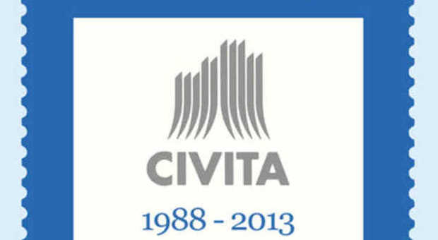 L'associazione Civita compie 25 anni: ecco il francobollo celebrativo dell'anniversario