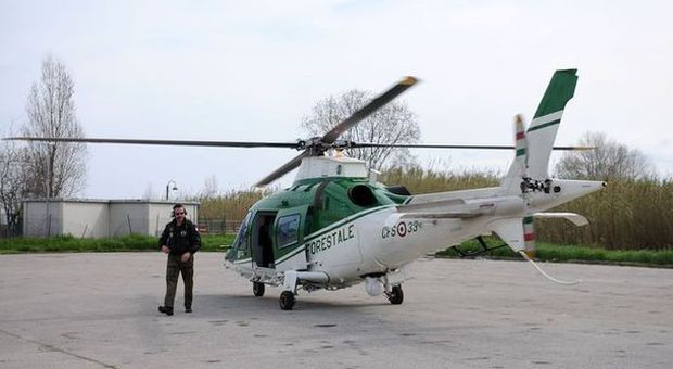 L'elicottero super tecnologico in dotazione alla Forestale