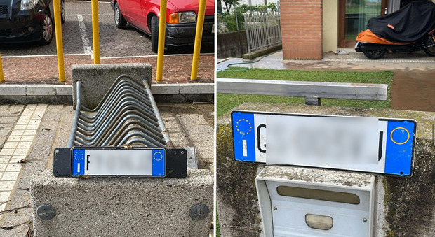 Maltempo a Castelfranco. L'acqua "fa staccare" le targhe dalle auto: sui social scatta la caccia ai proprietari
