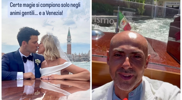 Enzo Miccio in lacrime per le nozze Pellegrini-Giunta: «Federica e Matteo vi voglio bene, grazie»
