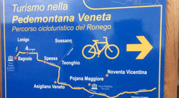 Il percorso cicloturistico del Ronego collega Lonigo ad Este