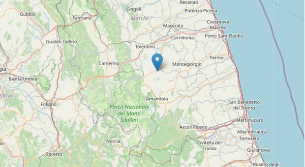 Terremoto a Sant'Angelo in Pontano, registrata una scossa di magnitudo 2.5: nessun problema riscontrato