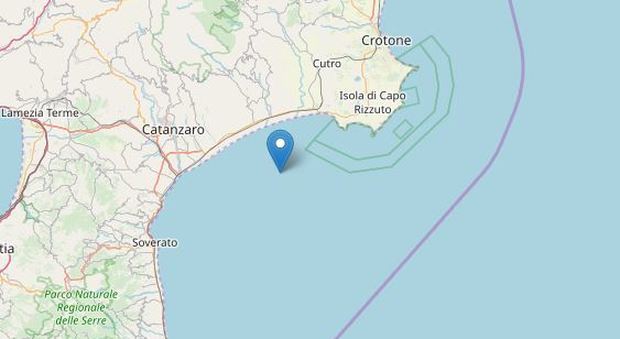Terremoto in Calabria, scossa di magnitudo 3.4 tra Catanzaro e Crotone