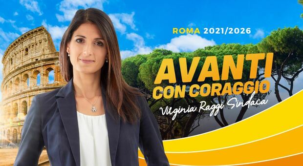 Roma, Raggi lancia la campagna elettorale: «Avanti con coraggio» ma sui social le critiche per le dieci bici dei vigili