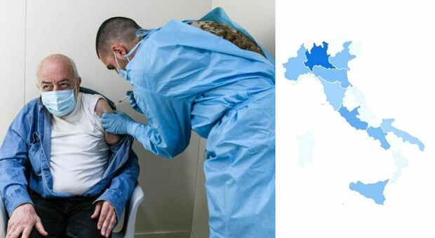 In Italia 8,5 milioni di somministrazioni e 2,7 milioni di immunizzati