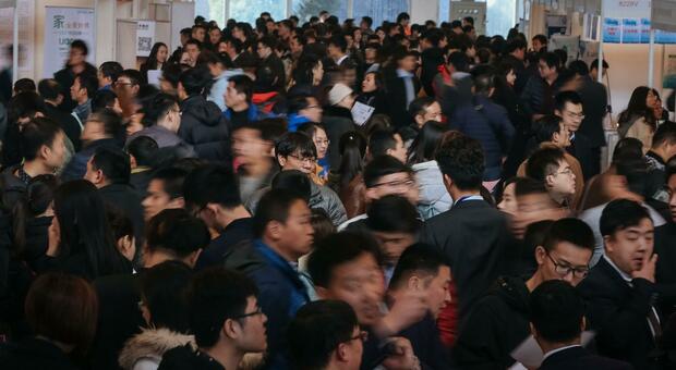 Cina, popolazione in calo