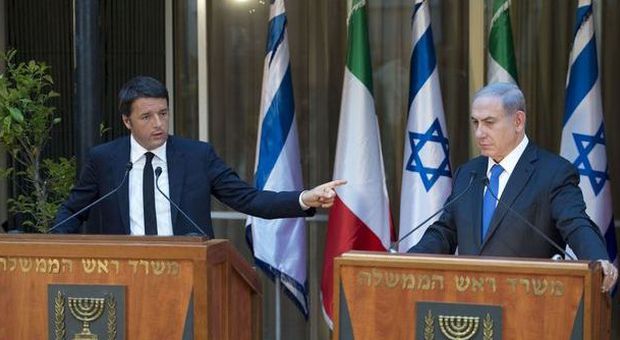 Renzi in Israele: è il primo capo di Stato a incontrare Netanyahu dopo l'accordo con l'Iran sul nucleare