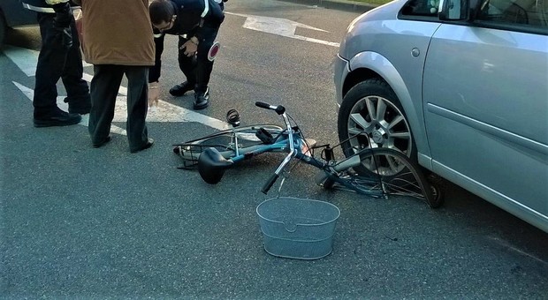 L'incidente a Udine vicino al tribunale