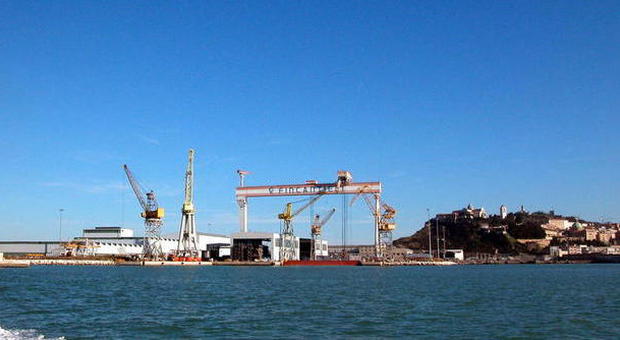 Un cantiere navale Fincantieri