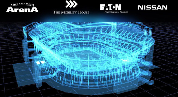 xStorage Buildings è una soluzione commerciale per lo stoccaggio di energia sviluppata da Nissan e Eaton, che trova la prima applicazione nel celebre stadio Amsterdam ArenA