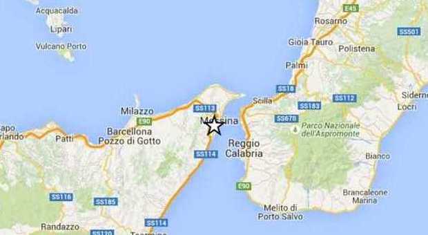 Terremoto nello stretto di Messina: scossa di magnitudo 2.1