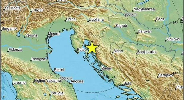 Terremoto in Croazia: scossa a Fiume, sentita anche a Nordest