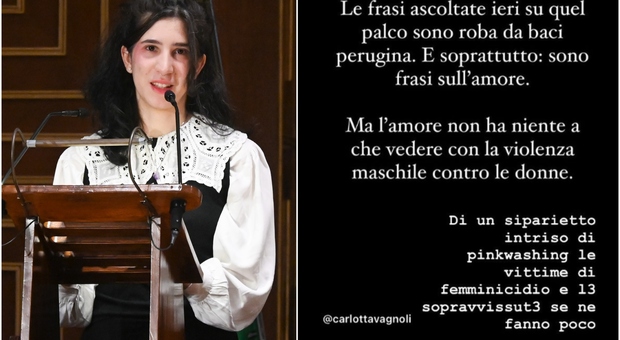 Elena Cecchettin critica le «parole dell'amore» lette a Sanremo dagli attori di Mare Fuori: «Roba da Baci Perugina»
