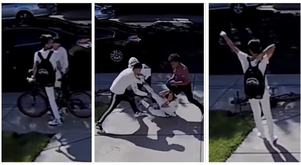 Picchiano un dodicenne per rubargli scarpe e iPhone: i baby rapinatori in un video choc