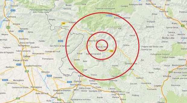 Terremoto di 3.6 gradi in Slovenia L'epicentro al confine con il Friuli