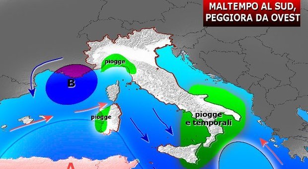 Meteo, piogge e temporali su mezza Italia: migliora al Nord, ma al Sud... Previsioni