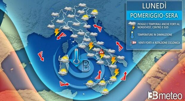Meteo, da domani 1 maggio piogge e temporali. Da Roma a Napoli, allerta maltempo in 11 regioni. Ecco dove
