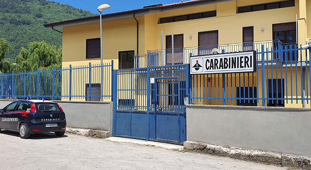 La stazione dei Carabinieri a Monteforte Irpino