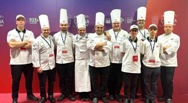 Il Team Cuochi Marche ricevuto oggi in Regione dopo i successi ai Campionati Italiani della Cucina di Rimini
