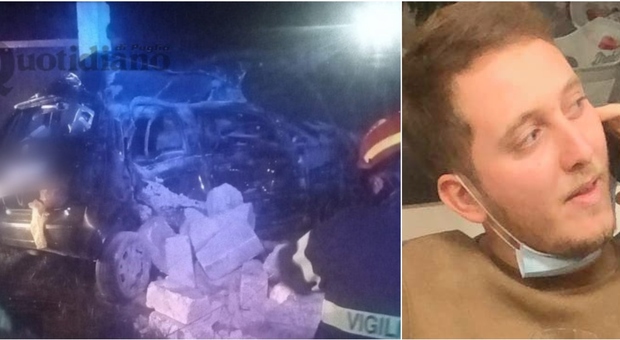 Incidente stradale nella notte, con l'auto contro un muro: muore a 29 anni