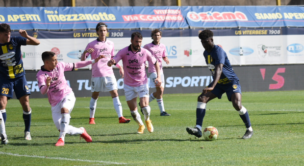 La Viterbese è di ferro: un gol di Adopo stende il Palermo