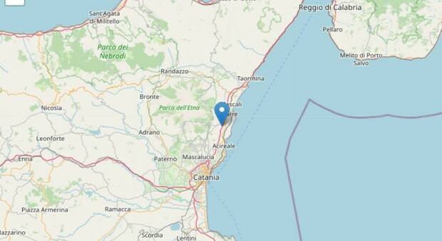 Terremoto in Sicilia sul versante est dell'Etna: scossa di magnitudo 3.3