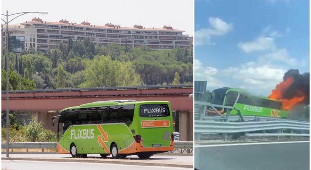 Terrore sul Flixbus, pullman prende fuoco: i passeggeri fuggono in autostrada