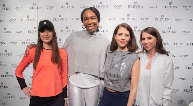 Venus Williams a Roma presenta la sua collezione di moda "Eleven"