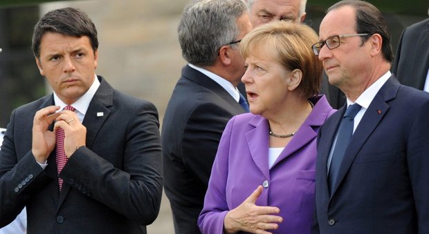 Renzi, Merkel e Hollande lunedì all'aeroporto di Capodichino