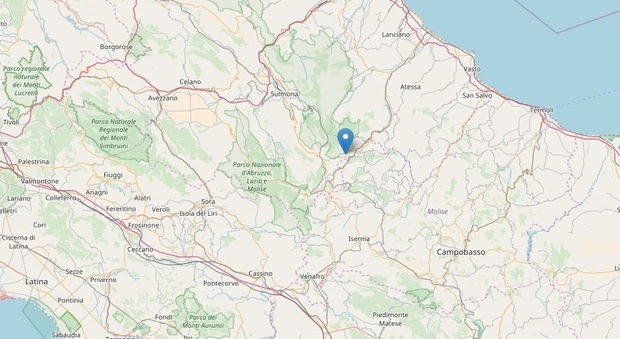 Scossa di terremoto all'alba al confine tra Abruzzo e Molise