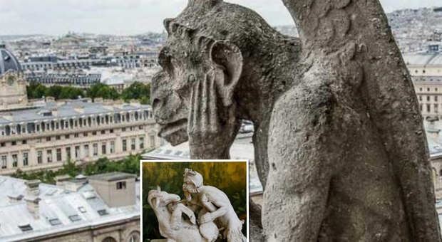 FAKE: Dentro alla cattedrale di Notre-Dame le "statue del diavolo"