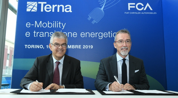 Terna firma accordo con Fca sulla mobilità elettrica