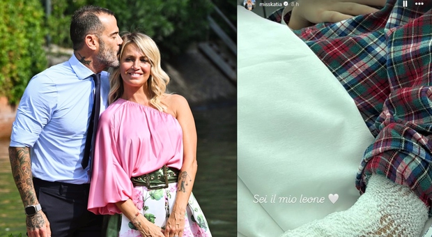 Katia Pedrotti e Ascanio Pacelli, paura per il figlio di 10 anni: «Siamo andati in ospedale, dobbiamo capire cosa è successo» (Foto Fotogramma + social)