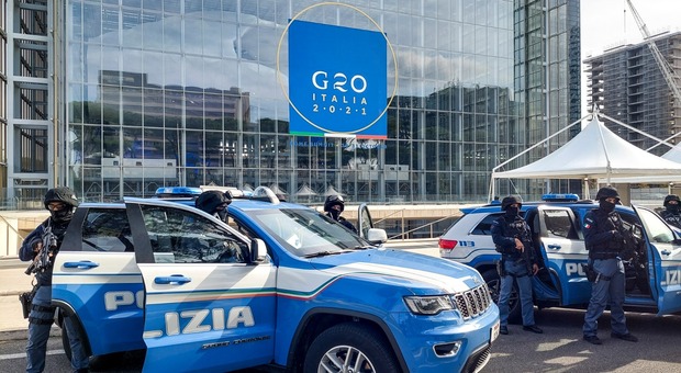 Roma, centro blindato in vista del G20: «Monitorati anche no-vax e no Green pass»