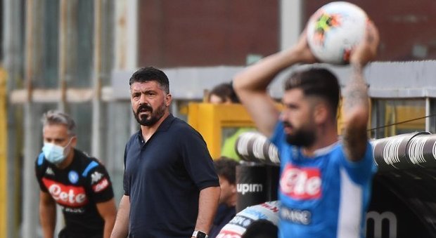 Gattuso, il Napoli può fare meglio: «Perché 15 punti dall'Atalanta?»