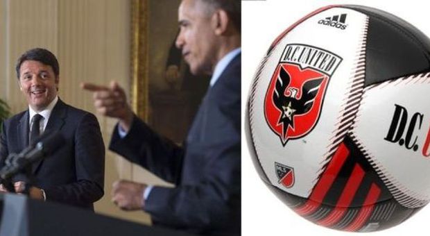 E Obama donò a Renzi un pallone del Washington DC United